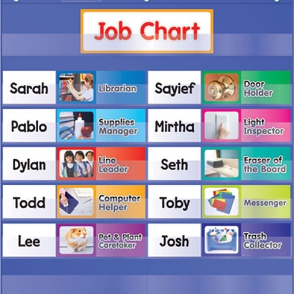 Pocket Chart - Class Jobs - Scholastic - BabyOnline HK